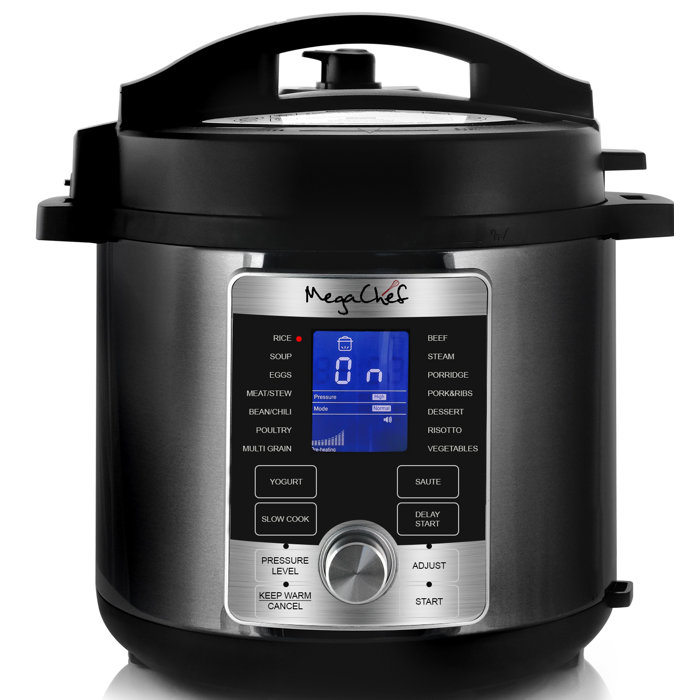 Mega Chef 6 Qt. Digital Electric Pressure Cooker & Reviews Wayfair